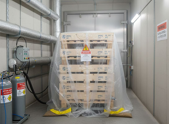 ISPM 15 Heat Treatment for Wooden Packing, ISPM 15 Heat Treatment Services, MB Fumigation Services 